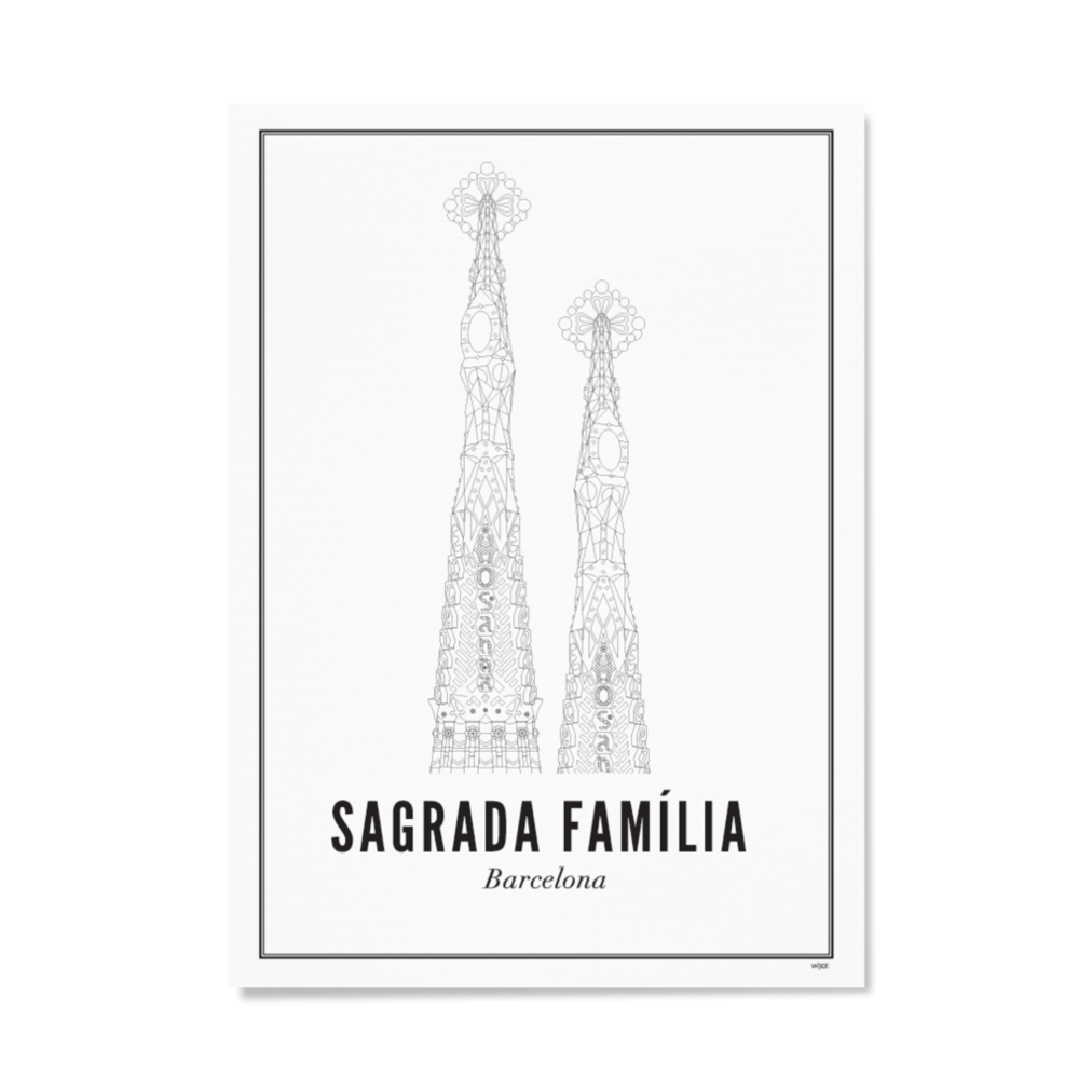 Poster of Barcelona - Sagrada Familia - Detail | WIJCK.